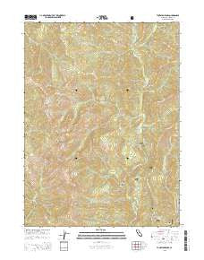 Thurston Peaks California Current topographic map, 1:24000 scale, 7.5 X 7.5 Minute, Year 2015