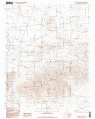 Tiefort Mountains California Historical topographic map, 1:24000 scale, 7.5 X 7.5 Minute, Year 1996