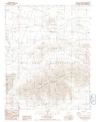 Tiefort Mountains California Historical topographic map, 1:24000 scale, 7.5 X 7.5 Minute, Year 1986