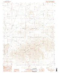 Tiefort Mountains California Historical topographic map, 1:24000 scale, 7.5 X 7.5 Minute, Year 1986