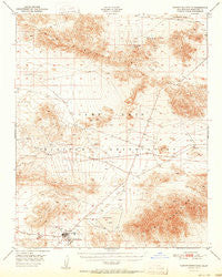 Tiefort Mountains California Historical topographic map, 1:62500 scale, 15 X 15 Minute, Year 1951
