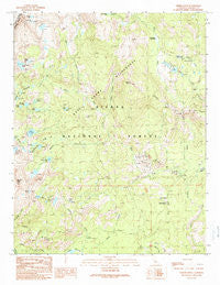 Timber Knob California Historical topographic map, 1:24000 scale, 7.5 X 7.5 Minute, Year 1990