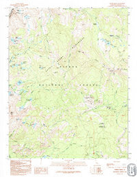 Timber Knob California Historical topographic map, 1:24000 scale, 7.5 X 7.5 Minute, Year 1992