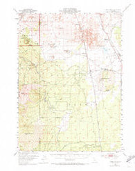 Timber Mountain California Historical topographic map, 1:62500 scale, 15 X 15 Minute, Year 1952