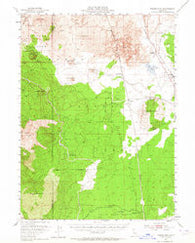 Timber Mountain California Historical topographic map, 1:62500 scale, 15 X 15 Minute, Year 1952