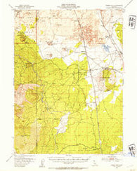 Timber Mountain California Historical topographic map, 1:62500 scale, 15 X 15 Minute, Year 1952