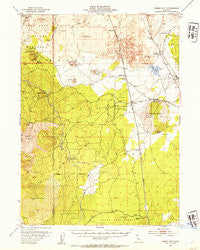 Timber Mountain California Historical topographic map, 1:62500 scale, 15 X 15 Minute, Year 1952