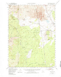Timber Mtn California Historical topographic map, 1:62500 scale, 15 X 15 Minute, Year 1952
