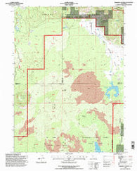 Timbered Crater California Historical topographic map, 1:24000 scale, 7.5 X 7.5 Minute, Year 1995