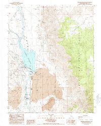 Tinemaha Reservoir California Historical topographic map, 1:24000 scale, 7.5 X 7.5 Minute, Year 1987