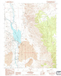Tinemaha Reservoir California Historical topographic map, 1:24000 scale, 7.5 X 7.5 Minute, Year 1990
