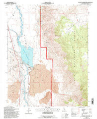 Tinemaha Reservoir California Historical topographic map, 1:24000 scale, 7.5 X 7.5 Minute, Year 1994