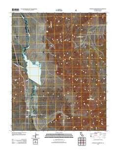 Tinemaha Reservoir California Historical topographic map, 1:24000 scale, 7.5 X 7.5 Minute, Year 2012