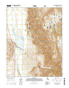 Tinemaha Reservoir California Current topographic map, 1:24000 scale, 7.5 X 7.5 Minute, Year 2015