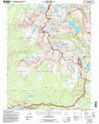 Tioga Pass California Historical topographic map, 1:24000 scale, 7.5 X 7.5 Minute, Year 1994