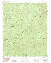 Tobias Peak California Historical topographic map, 1:24000 scale, 7.5 X 7.5 Minute, Year 1986