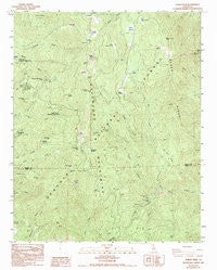 Tobias Peak California Historical topographic map, 1:24000 scale, 7.5 X 7.5 Minute, Year 1986