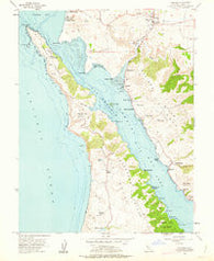 Tomales California Historical topographic map, 1:24000 scale, 7.5 X 7.5 Minute, Year 1954