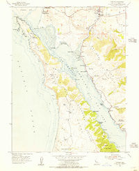 Tomales California Historical topographic map, 1:24000 scale, 7.5 X 7.5 Minute, Year 1954