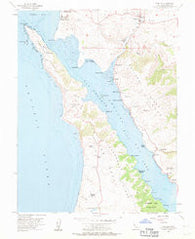 Tomales California Historical topographic map, 1:24000 scale, 7.5 X 7.5 Minute, Year 1954