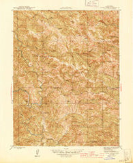 Tombs Creek California Historical topographic map, 1:31680 scale, 7.5 X 7.5 Minute, Year 1945