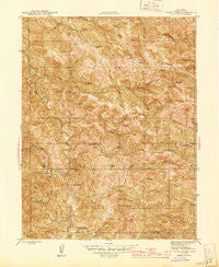 Tombs Creek California Historical topographic map, 1:31680 scale, 7.5 X 7.5 Minute, Year 1945
