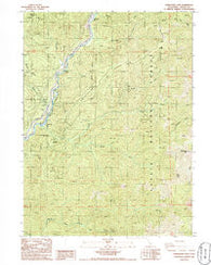Tombstone Mtn California Historical topographic map, 1:24000 scale, 7.5 X 7.5 Minute, Year 1986
