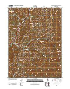 Tombstone Mountain California Historical topographic map, 1:24000 scale, 7.5 X 7.5 Minute, Year 2012
