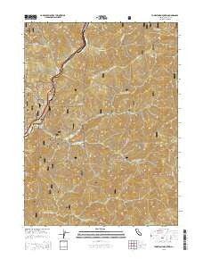 Tombstone Mountain California Current topographic map, 1:24000 scale, 7.5 X 7.5 Minute, Year 2015