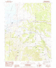 Toms Place California Historical topographic map, 1:24000 scale, 7.5 X 7.5 Minute, Year 1984