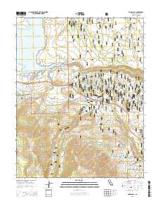 Toms Place California Current topographic map, 1:24000 scale, 7.5 X 7.5 Minute, Year 2015