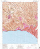 Topanga California Historical topographic map, 1:24000 scale, 7.5 X 7.5 Minute, Year 1991