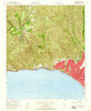 Topanga California Historical topographic map, 1:24000 scale, 7.5 X 7.5 Minute, Year 1952