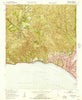 Topanga California Historical topographic map, 1:24000 scale, 7.5 X 7.5 Minute, Year 1952