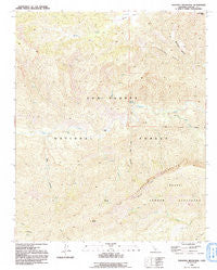 Topatopa Mountains California Historical topographic map, 1:24000 scale, 7.5 X 7.5 Minute, Year 1991