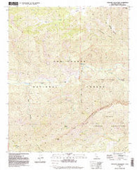 Topatopa Mountains California Historical topographic map, 1:24000 scale, 7.5 X 7.5 Minute, Year 1991