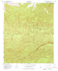 Topatopa Mountains California Historical topographic map, 1:24000 scale, 7.5 X 7.5 Minute, Year 1943
