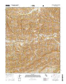 Topatopa Mountains California Current topographic map, 1:24000 scale, 7.5 X 7.5 Minute, Year 2015
