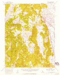 Topaz Lake California Historical topographic map, 1:62500 scale, 15 X 15 Minute, Year 1956