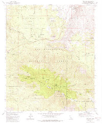 Toro Peak California Historical topographic map, 1:24000 scale, 7.5 X 7.5 Minute, Year 1981