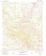 Toro Peak California Historical topographic map, 1:24000 scale, 7.5 X 7.5 Minute, Year 1981