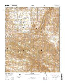 Toro Peak California Current topographic map, 1:24000 scale, 7.5 X 7.5 Minute, Year 2015