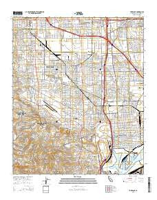 Torrance California Current topographic map, 1:24000 scale, 7.5 X 7.5 Minute, Year 2015