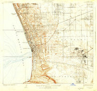 Torrance California Historical topographic map, 1:24000 scale, 7.5 X 7.5 Minute, Year 1924