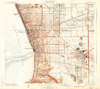 Torrance California Historical topographic map, 1:24000 scale, 7.5 X 7.5 Minute, Year 1934