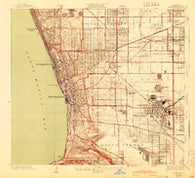 Torrance California Historical topographic map, 1:24000 scale, 7.5 X 7.5 Minute, Year 1934