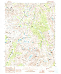 Tower Peak California Historical topographic map, 1:24000 scale, 7.5 X 7.5 Minute, Year 1990