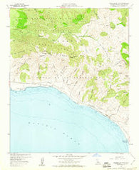 Tranquillon Mountain California Historical topographic map, 1:24000 scale, 7.5 X 7.5 Minute, Year 1959