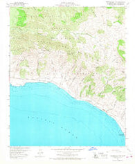 Tranquillon Mountain California Historical topographic map, 1:24000 scale, 7.5 X 7.5 Minute, Year 1959