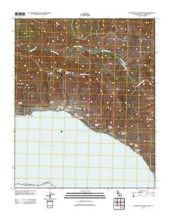 Tranquillon Mountain California Historical topographic map, 1:24000 scale, 7.5 X 7.5 Minute, Year 2012